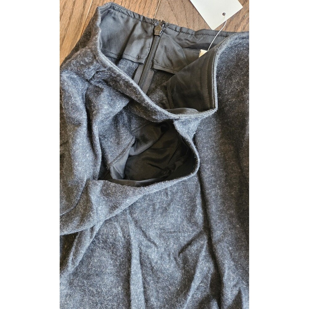Cabi Skirt 6 Wool Mini Zip Gray Mini Stretch 629 NWT Pockets - Picture 5 of 11